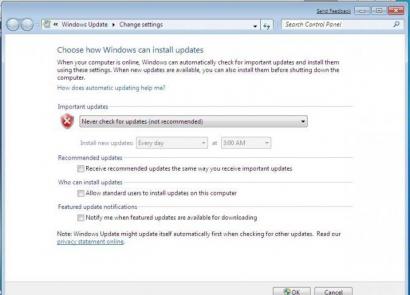 Windows'ta otomatik güncellemeleri devre dışı bırakma